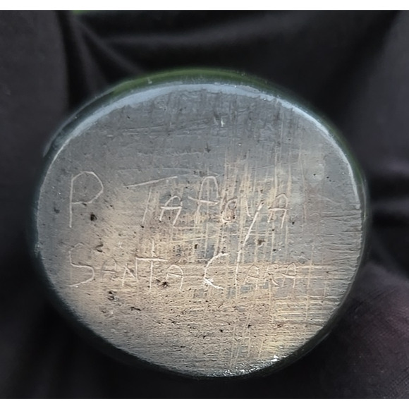 Santa Clara Pottery Matte on Black Wedding Vase P Tafoya 3"h x 3"w Phyllis - Picture 11 of 15